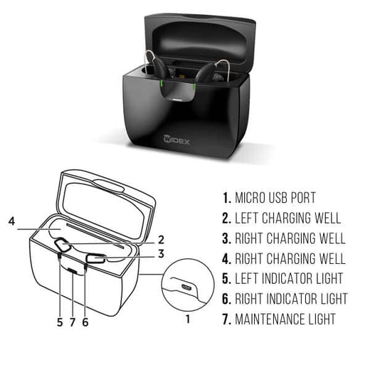 Widex MOMENT charge 'n clean sRIC